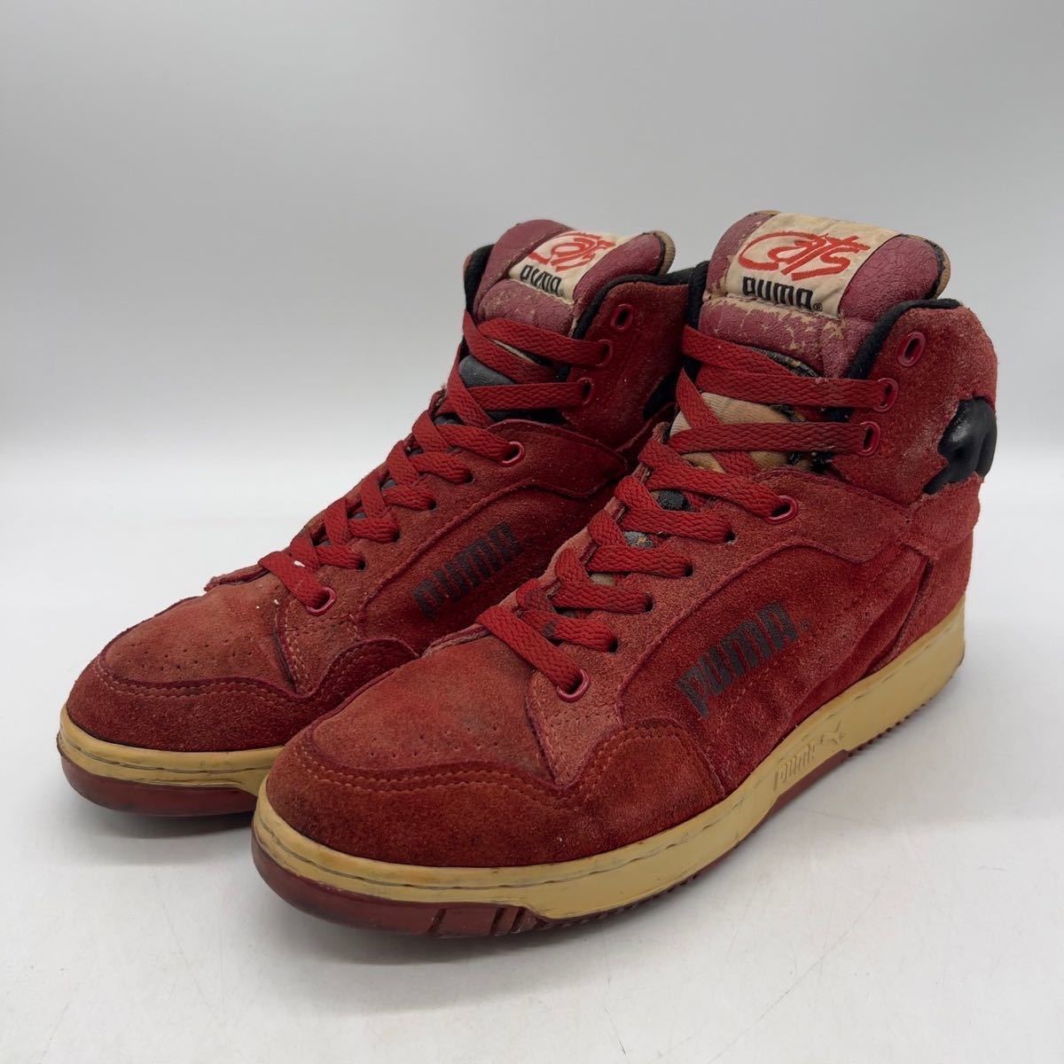 【7-1/2】1980s Vintage PUMA CATS SUEDE 1980年代 ヴィンテージ プーマ キャッツ スエード 箱無し KOREA製 4485_画像1