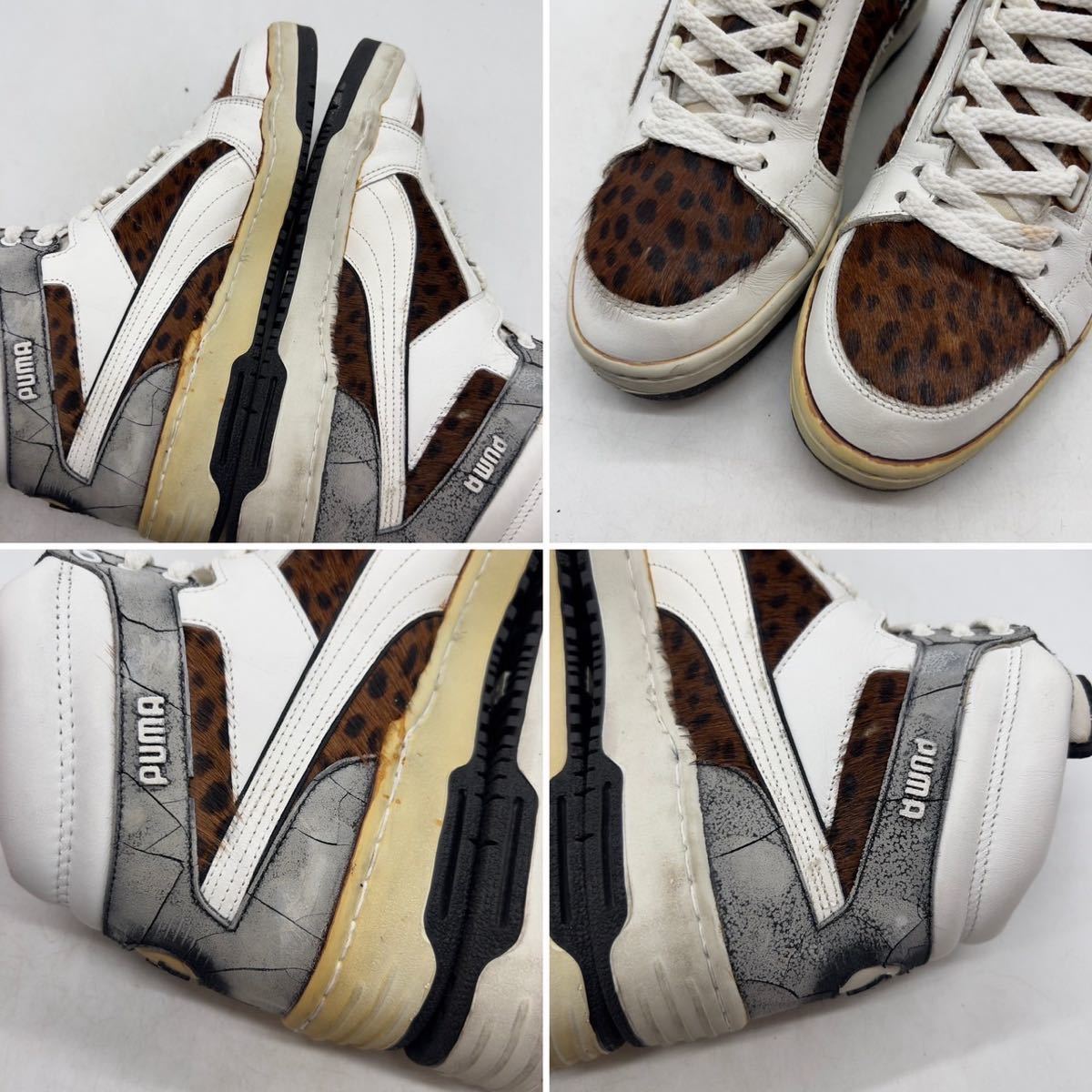 [9-1/2]1980s Vintage PUMA THE BEAST 1980 period Vintage Puma The Be -stroke box less . Taiwan made 4486