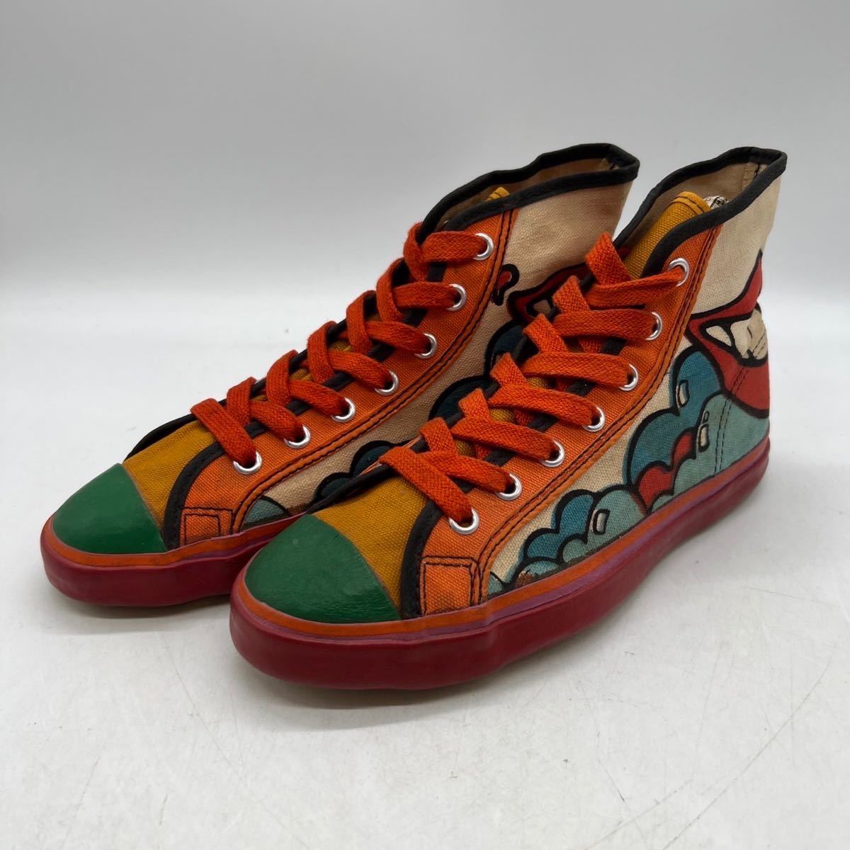 1970s Vintage Peter MAX Hi 1970年代 ヴィンテージ ピーターマックス ハイカット 箱無し 総柄 USA製 4490_画像1