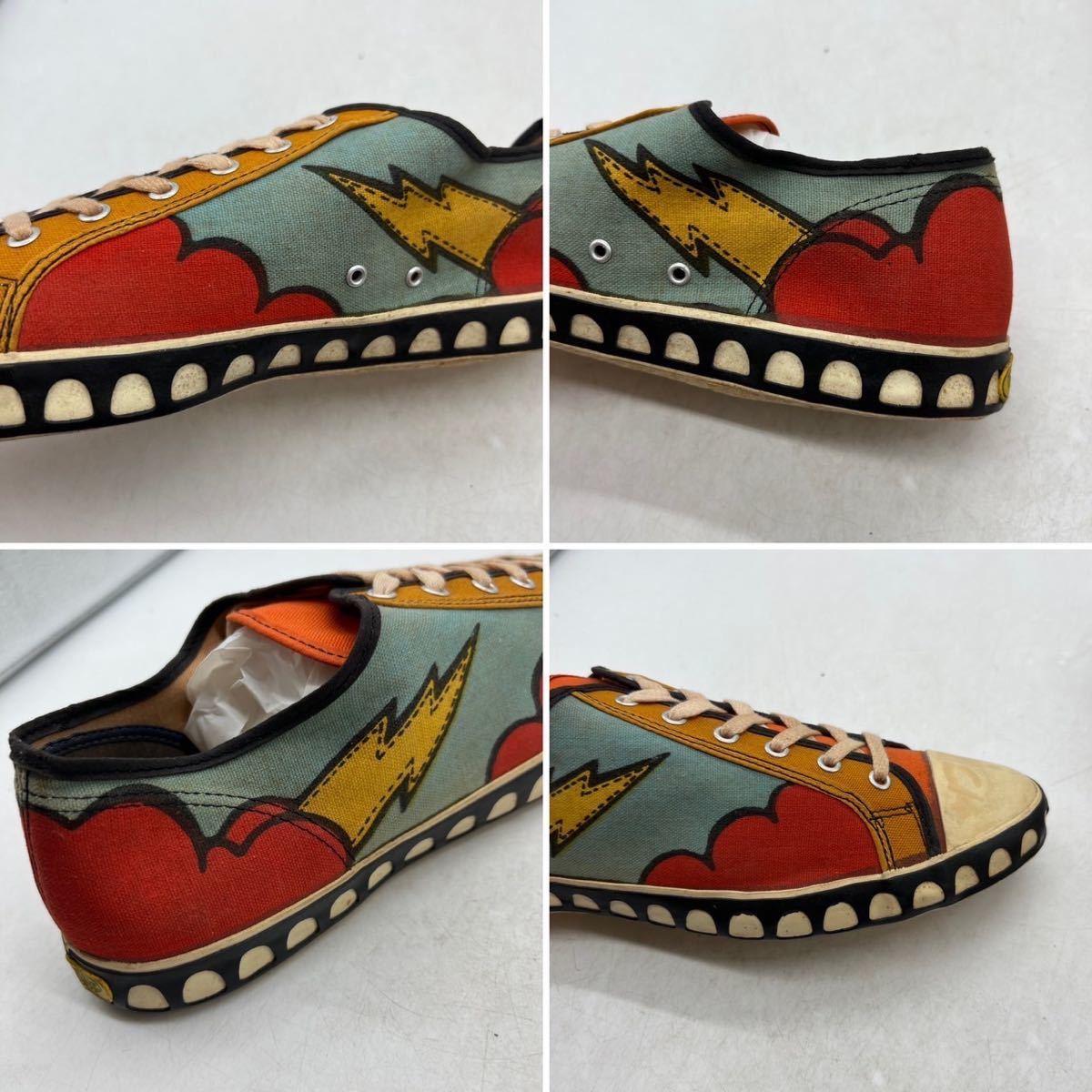 【12】1970s Vintage Peter MAX Low 1970年代 ヴィンテージ ピーターマックス ローカット 箱無し USA製 総柄 4492_画像7