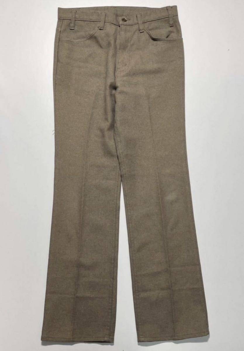 【W33/L32】80s Levi's 10517 9125 Polyester pants 80年代 リーバイス ポリエステルパンツ USA製 Y727_画像2