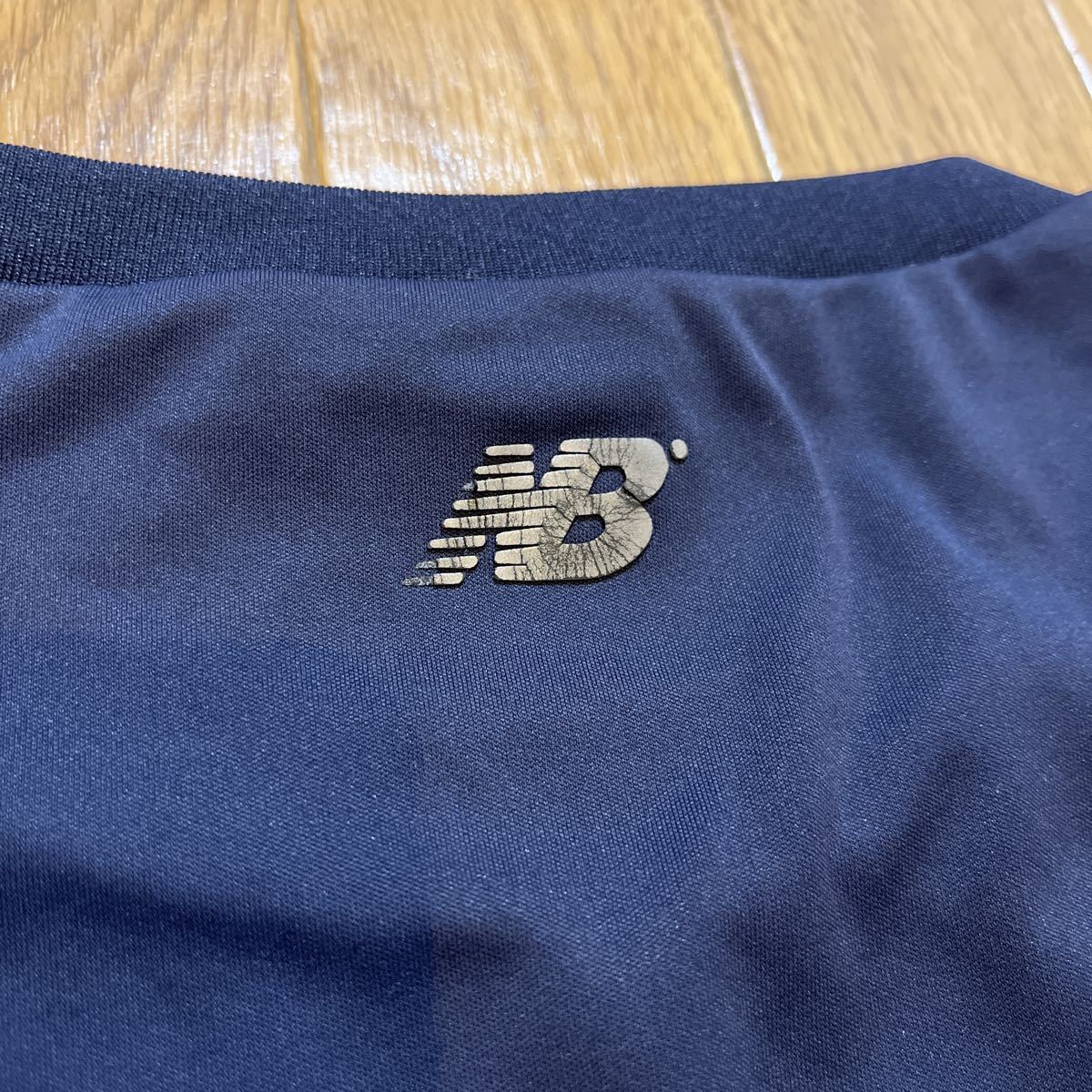 ♪⑦new balance ニューバランス 半袖Tシャツ スポーツウェア☆ネイビー Mサイズの画像5