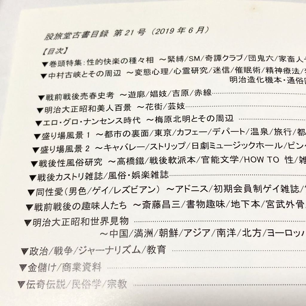 古書目録8冊　東京　股旅堂　第20〜27号　阿部定事件現場写真　性風俗資料　カストリ　盛り場_画像7