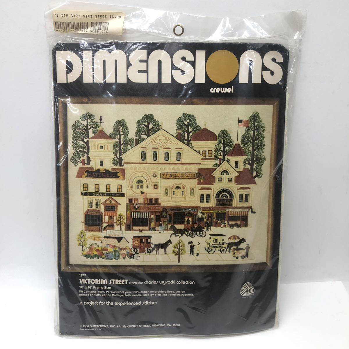 DIMENSIONS crewel VICTORIAN STREET PURE WOOL Cross стежок комплект вышивка комплект 