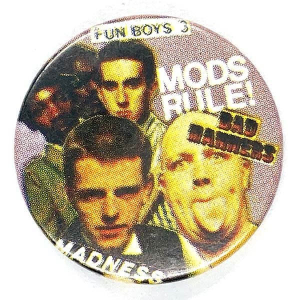  ska частота Vintage жестяная банка значок SKA Band Vintage Badge частота музыка Music Band SKA FUN BOYS 3 BAD MANNERS MADNESS MODS RULE!