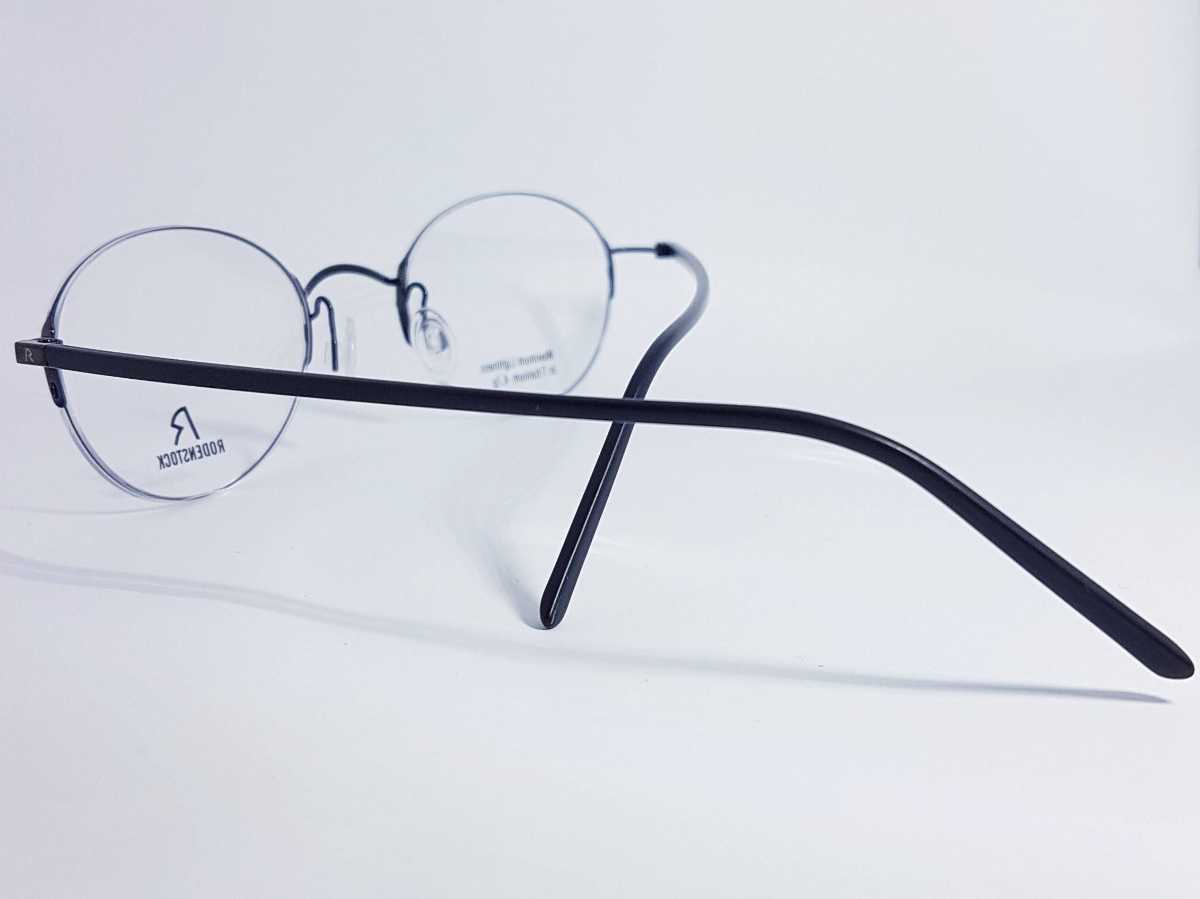 卸売価格（62800円）　RODENSTOCK ローデンストック　R7052 H メガネフレーム　メンズ　レディース　眼鏡 ブラック×シルバー 日本製　_画像3