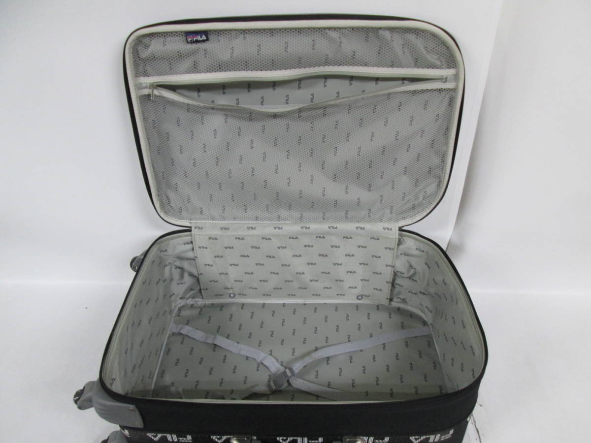 【0711o T3009】 FILA フィラ スーツケース トラベル トランク 縦内62cm×横内41cm×幅内21cm_画像6