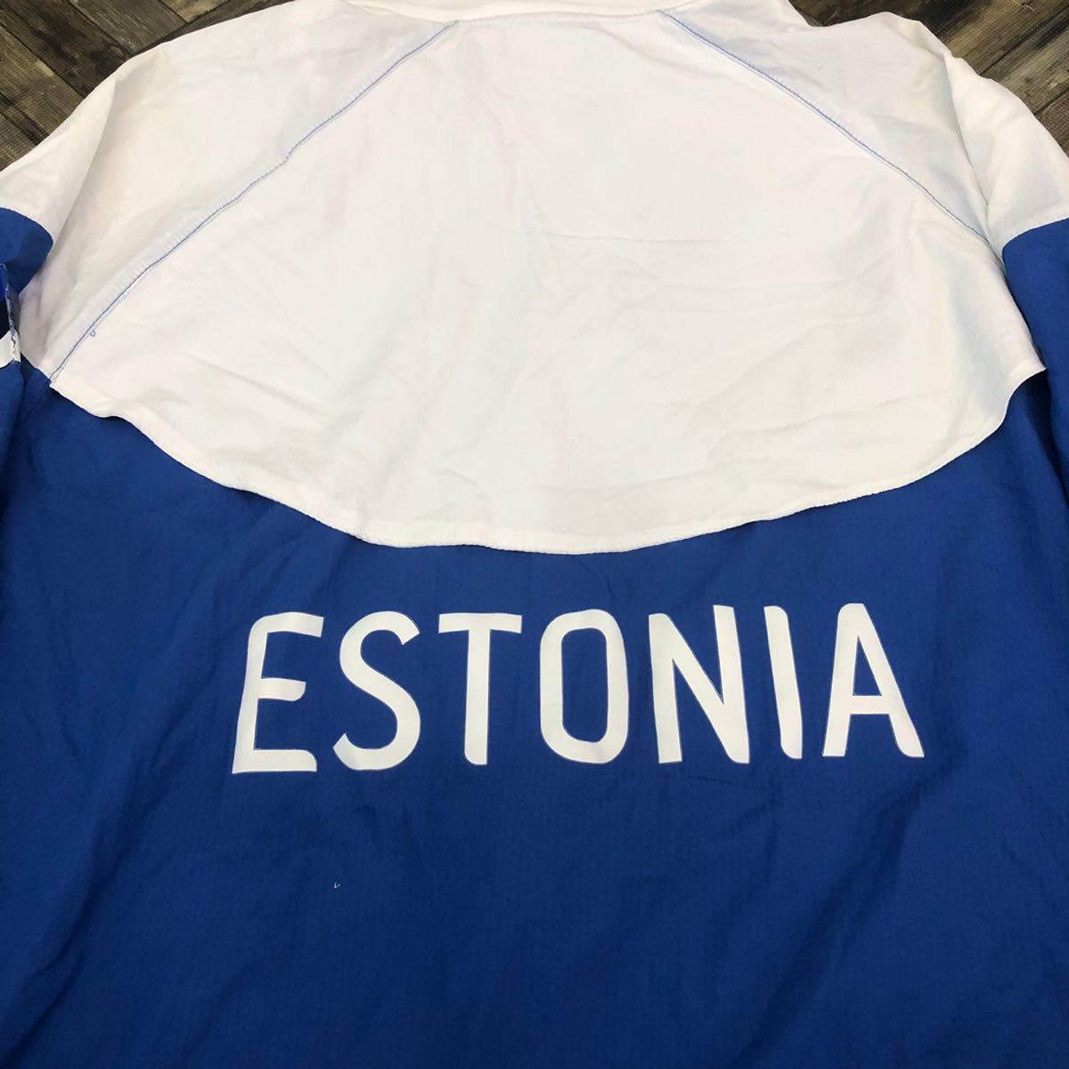 希少 レア エストニア代表 ESTONIA オリンピック 五輪 チームジャケット 移動着 NIKE ナイキ メンズ Lサイズの画像4