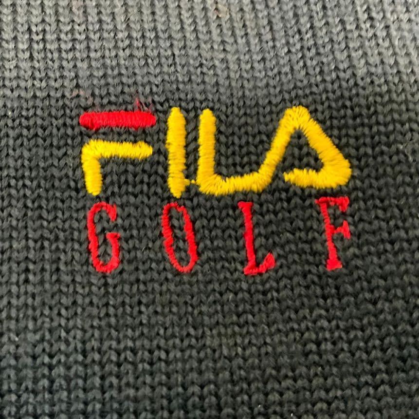 FILA GOLF フィラ ゴルフ ゴルフベスト ジレ ゴルフウェア レディース XLサイズ ネイビーの画像4