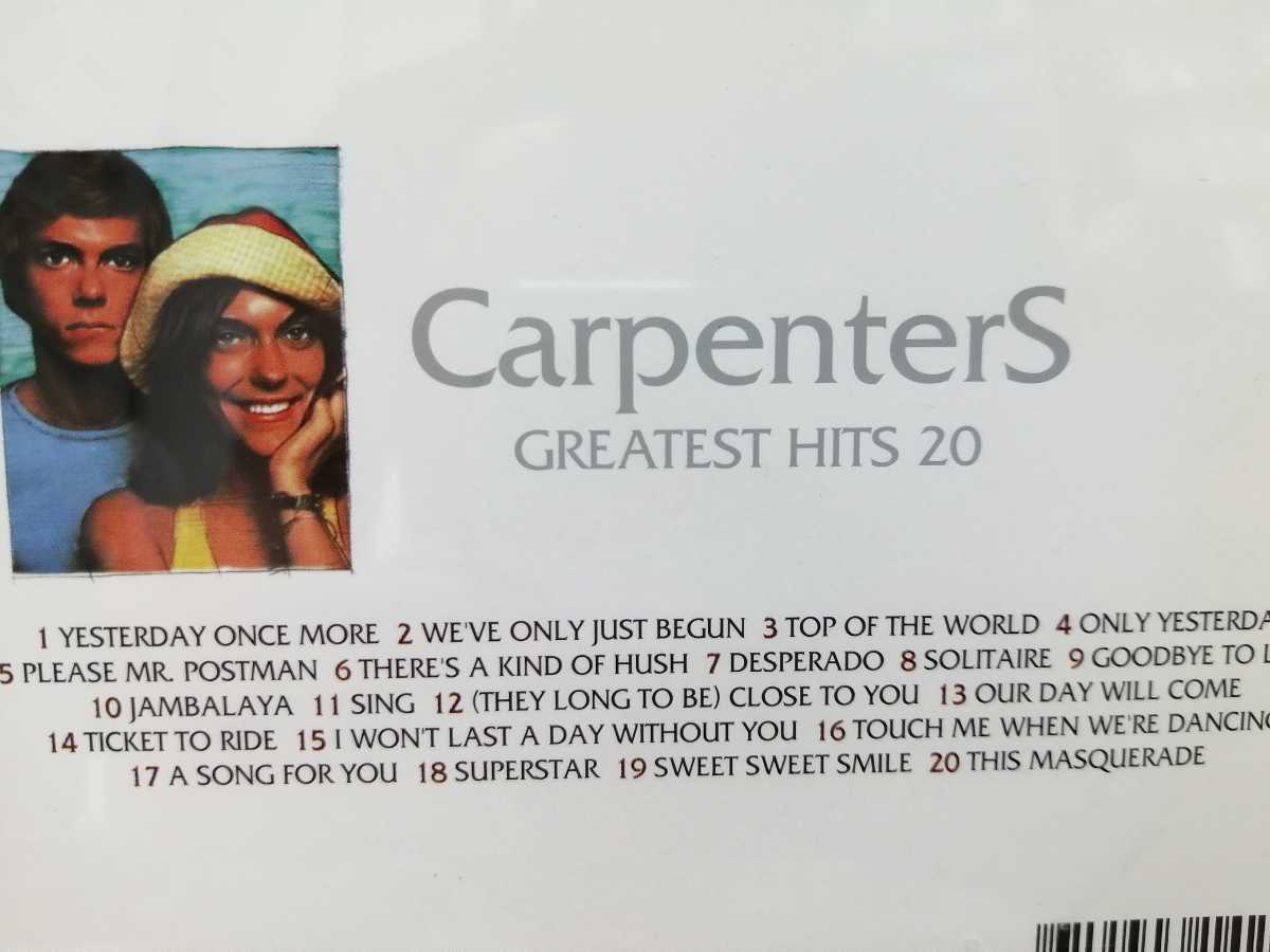 カーペンターズ ベスト「GREATEST HITS 20」 輸入盤 即決♪ CARPENTERS best rbs_画像2