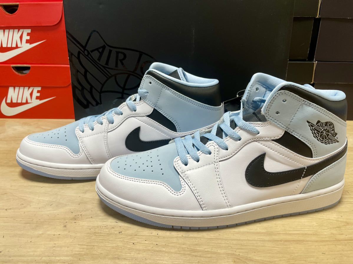 NIKE エア ジョーダン 1 MID SE .0㎝ 新品 ホワイト/ブラック/アイス