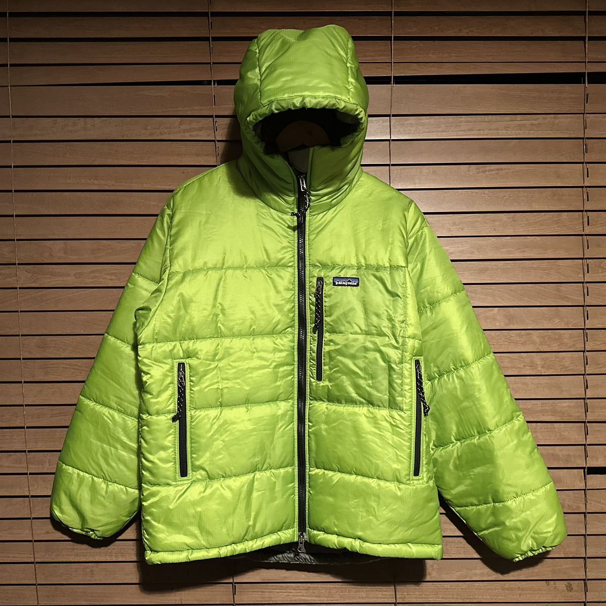 パタゴニア ダスパーカ patagonia ダウンセーター ダウン ジャケット ダスパーカー F02 グリーン ゲッコーグリーン S 美品 タグ 収納袋_画像1