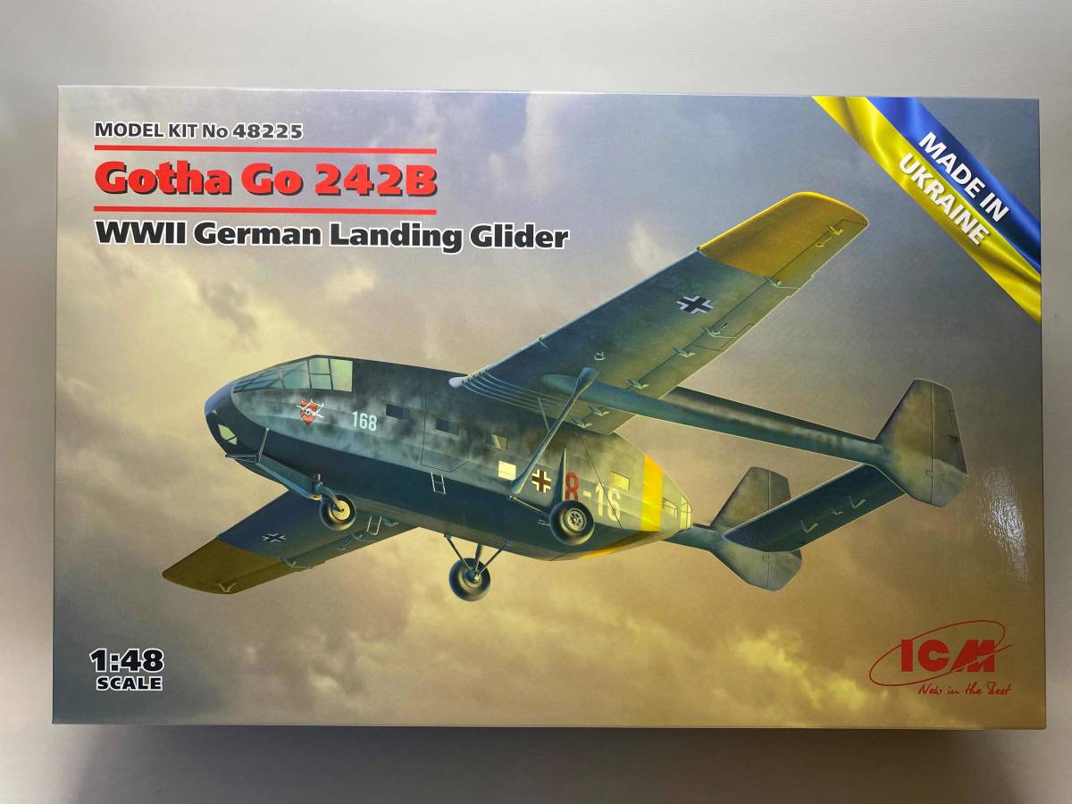  бесплатная доставка 1/48 ICM 48225go-taGo 242B перевозка планер 