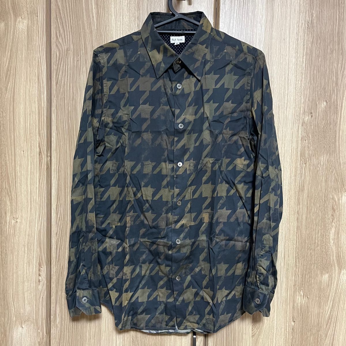 paul smith ポールスミス メインライン 長袖総柄千鳥柄シャツ paul smith ポールスミス メインライン 長袖総柄千鳥柄シャツ