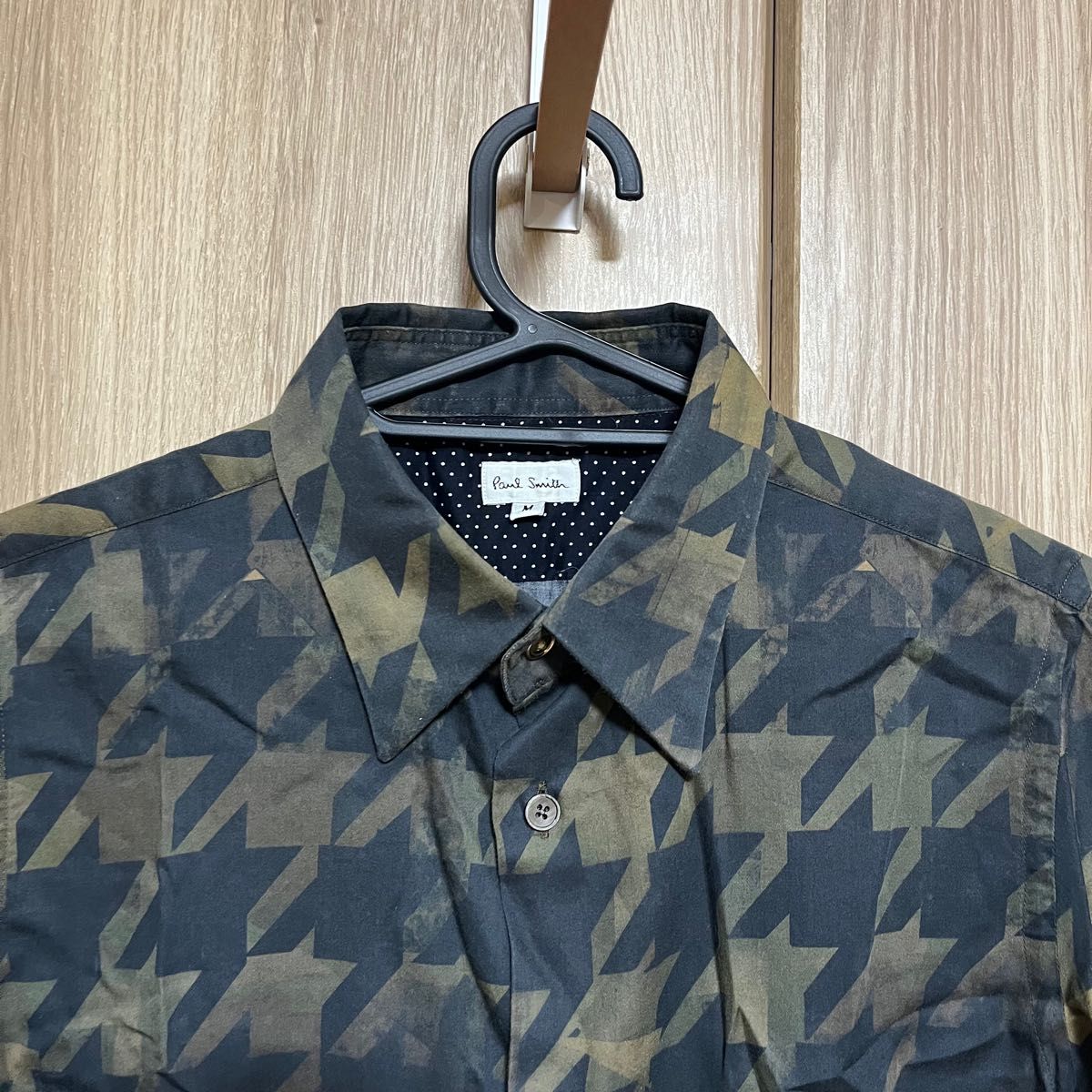 paul smith ポールスミス メインライン 長袖総柄千鳥柄シャツ paul smith ポールスミス メインライン 長袖総柄千鳥柄シャツ