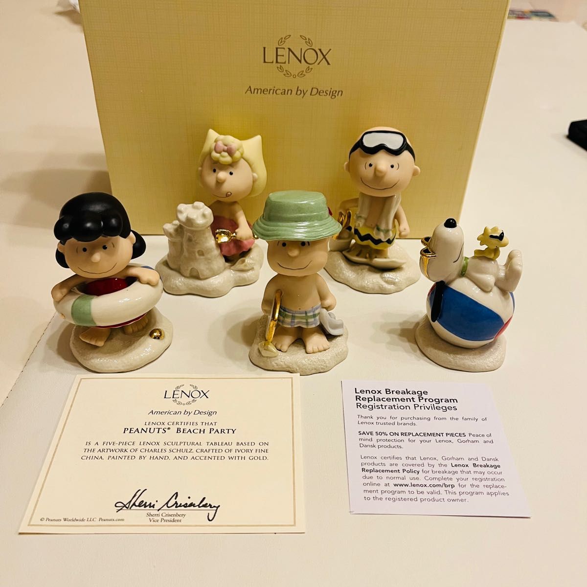 SNOOPY スヌーピー Lenox PEANUTS BEACH PARTY-