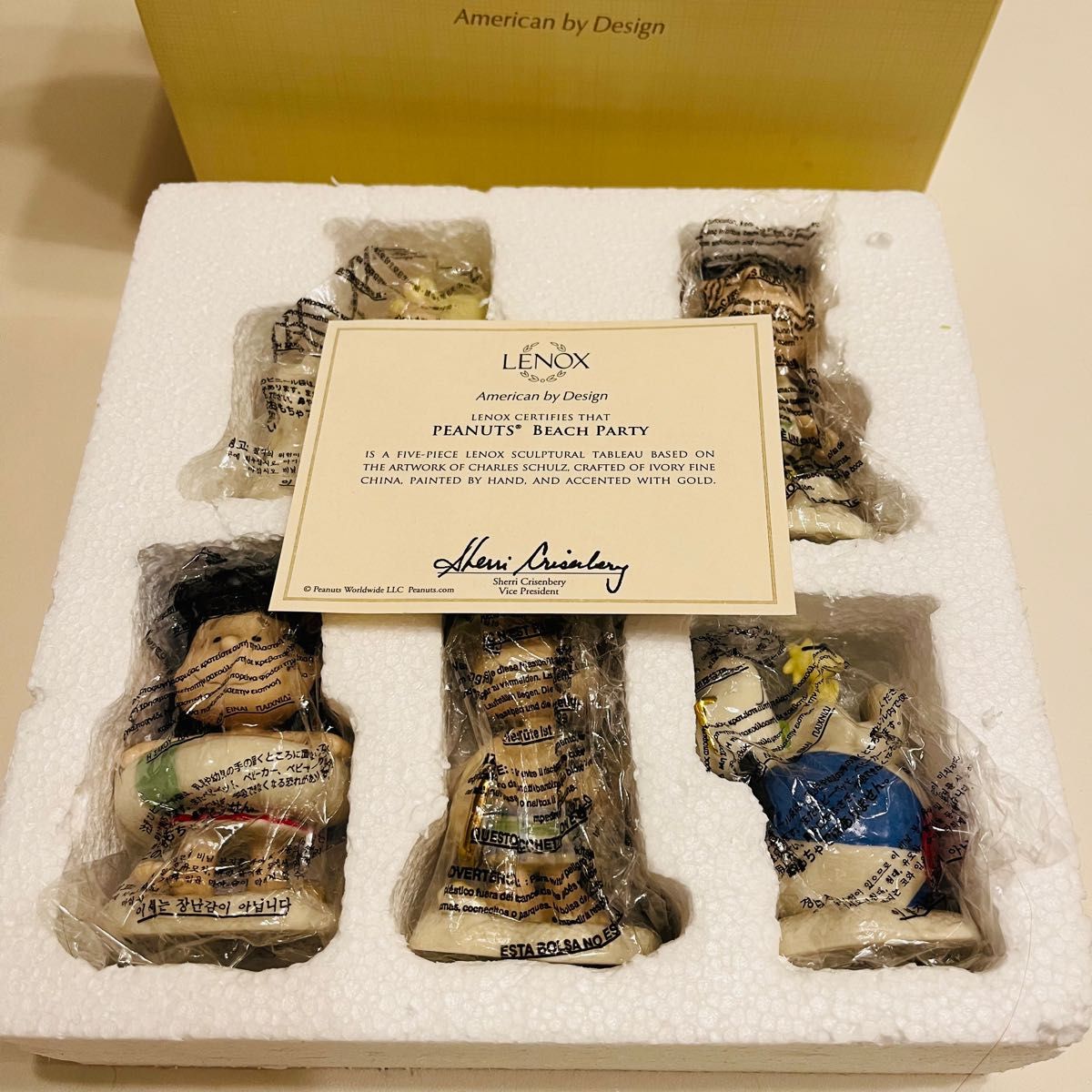 SNOOPY スヌーピー Lenox PEANUTS BEACH PARTY 陶器 フィギュア