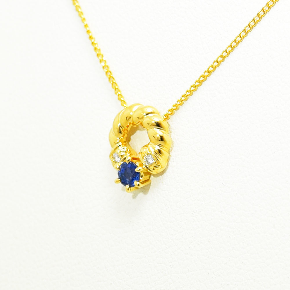 かわいい~!」 田崎 TASAKI ネックレス タサキ サファイア 中古 新品