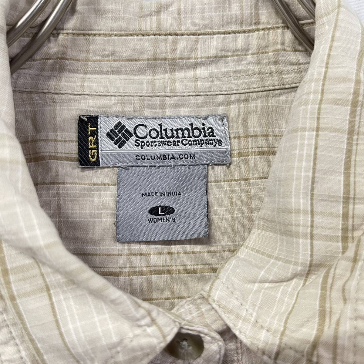 Columbia コロンビア レディース チェック シャツ サイズL アウトドア_画像6