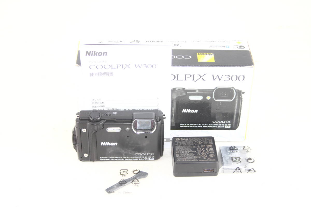 Nikon デジタルカメラCOOLPIX W300 BK クールピクス1605万画素ブラック