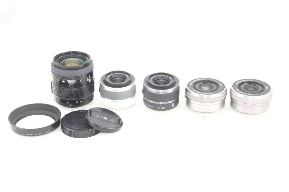 国内外の人気 【レンズ5本まとめ売り】Nikon・SONY・MINOLTA #0093-372