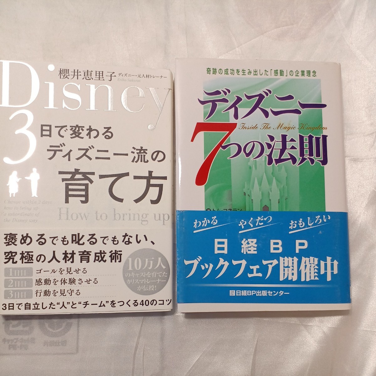 zaa-472♪３日で変わるディズニー流の育て方 櫻井恵里子【著】+ディズニー７つの法則―奇跡の成功を生み出した感動の企業理念 2冊セット