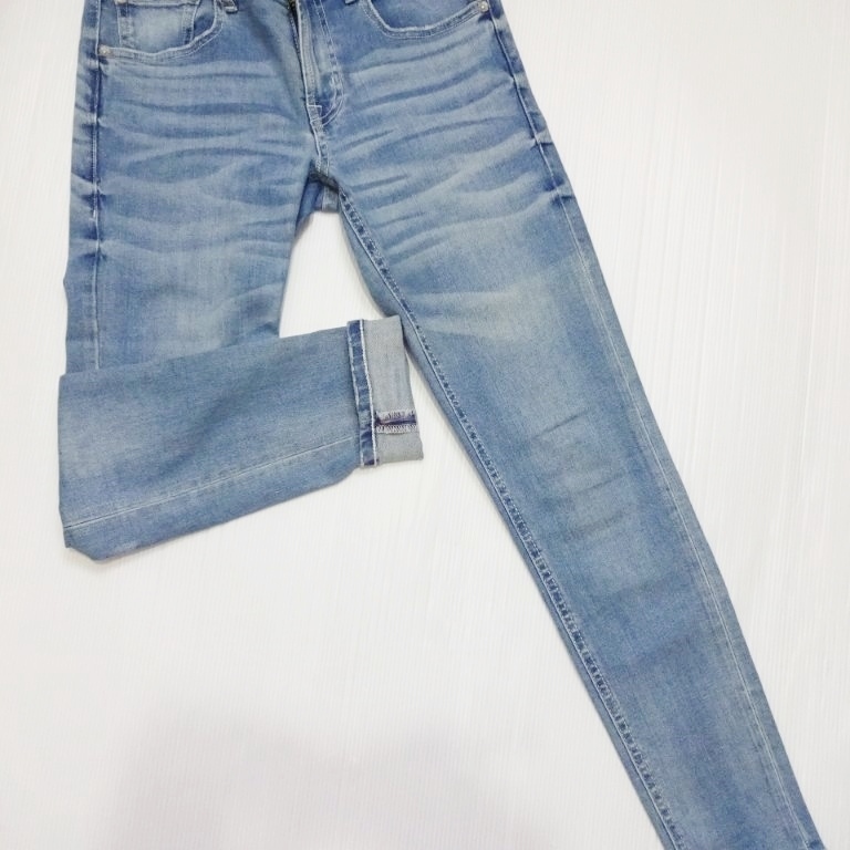 быстрое решение * без доставки * Rodeo Crowns R+evolution super обтягивающие джинсы W67cm чуть более стрейч белая отстрочка . синий 25 G146