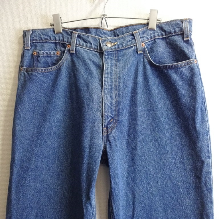 即決★ 送料無★ ビッグザイズ★　90s リーバイス 515　W94cm　ルーズテーパードデニム　ハイウエスト　明藍　Sz.38　Levi's　G172_画像3