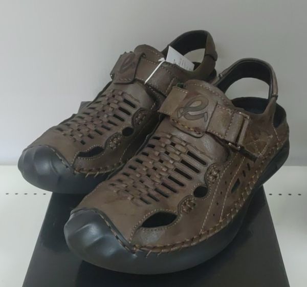  men's casual shoes khaki 24.5cm microfibre leather sport sandals turtle sandals g LUKA sandals ec2302