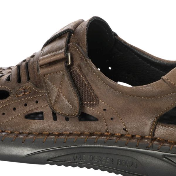  men's casual shoes khaki 24.5cm microfibre leather sport sandals turtle sandals g LUKA sandals ec2302