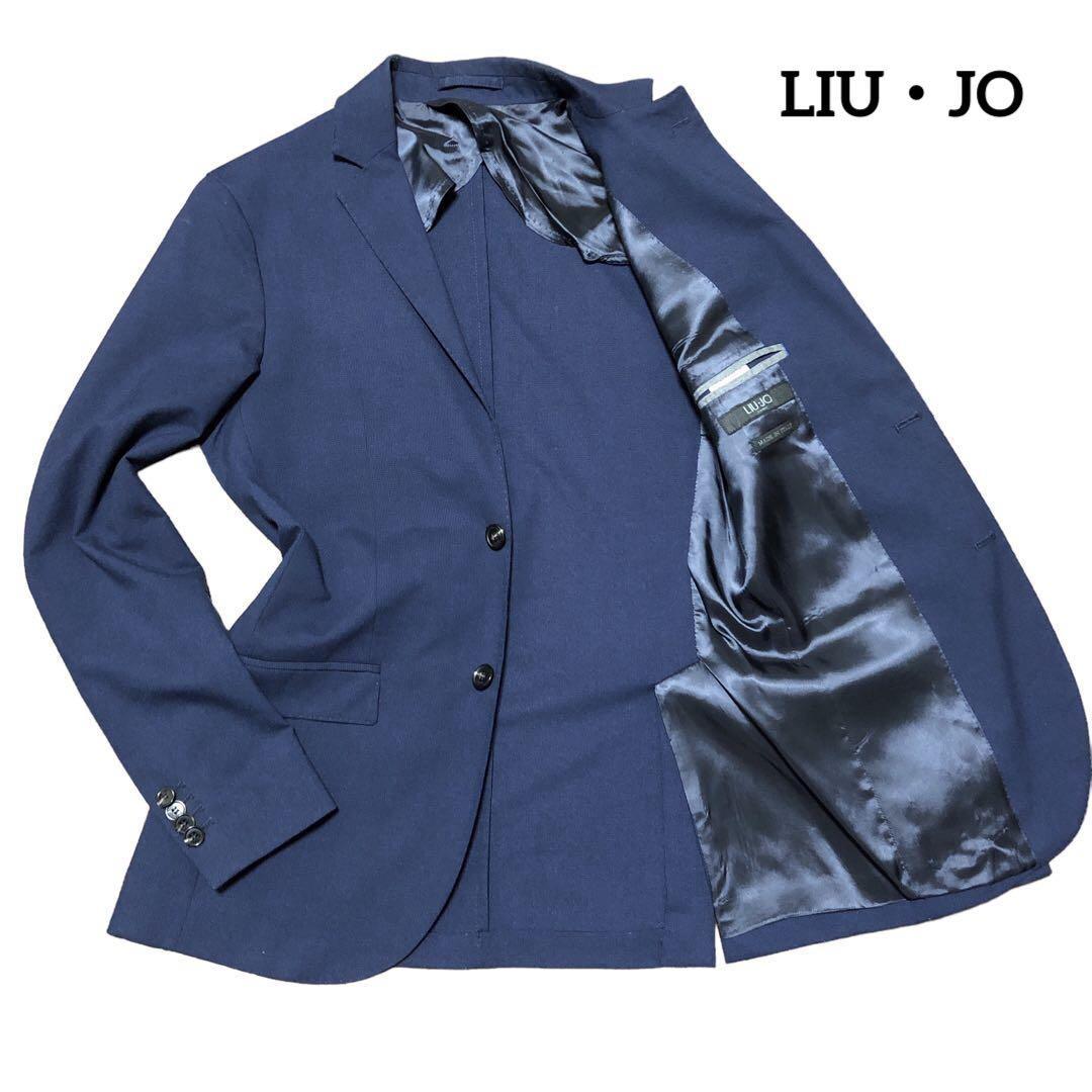 LIU・JO リュージョー 2Bテーラードジャケット ネイビー サイズ44 S