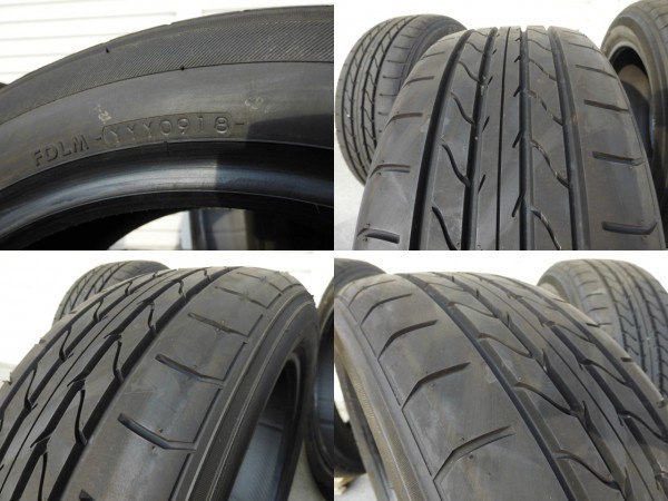 新車拆卸正品橫濱ADVAN A10 A10E 215 / 55R17 94V胎面表面Waiboib剩餘是（小）4個剩餘凹槽大約7.2毫米2018年製造銷售 <Br> 新車外し 純正 ヨコハマ ADVAN A10 A10E 215/55R17 94V トレッド面イボイボ残り有（少） 4本 残溝 約7.2㎜ 2018年製 売切り