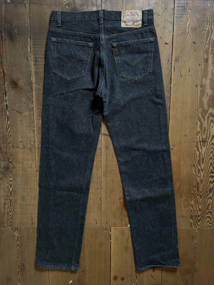 神サイズ 80s Levi's 501先染めブラックデニムDead stock棚卸し希少