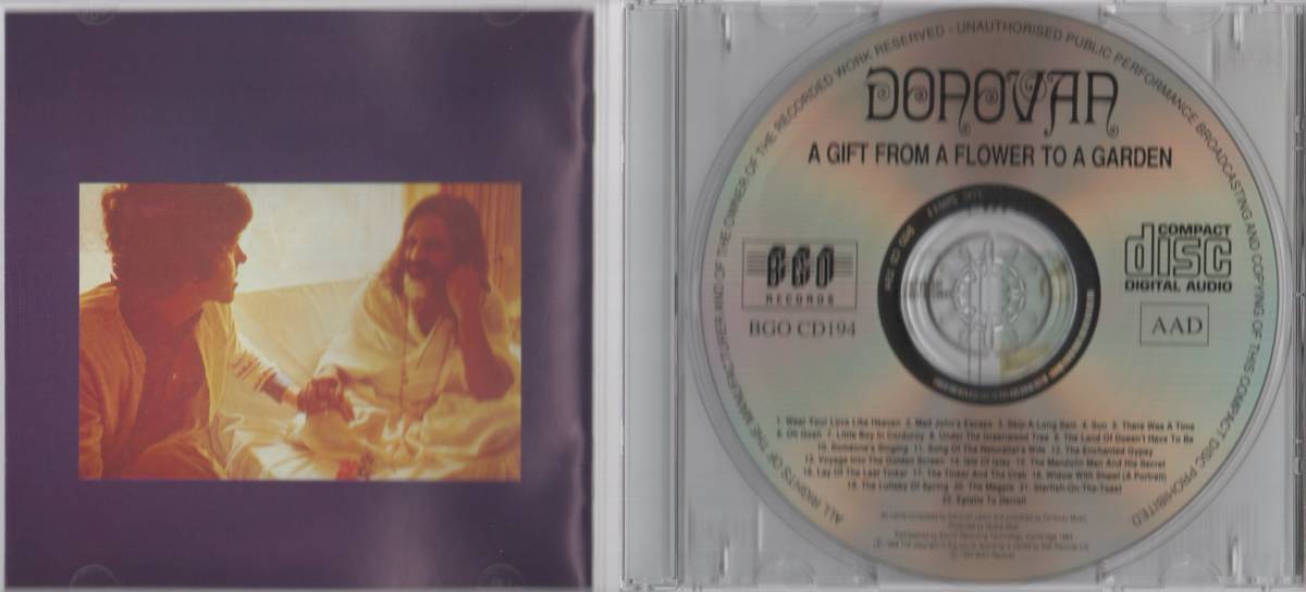 【CD】DONOVAN - A GIRL FROM A FLOWER TO A GARDENの画像2