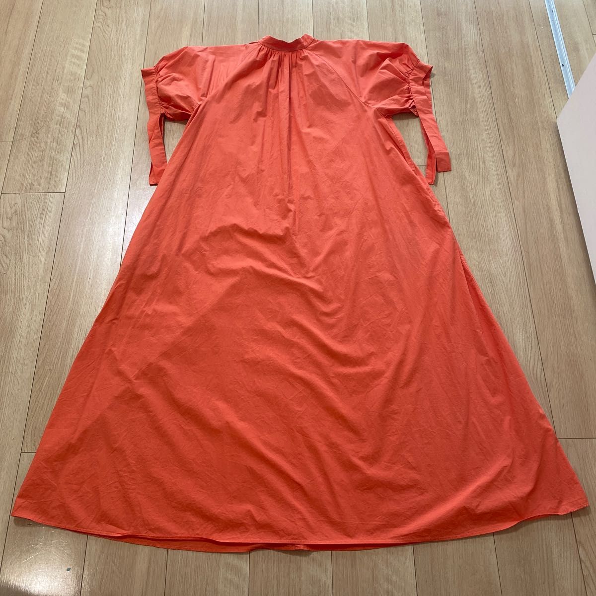 【AMERI】 COTTON COLOR VOLUME DRESS