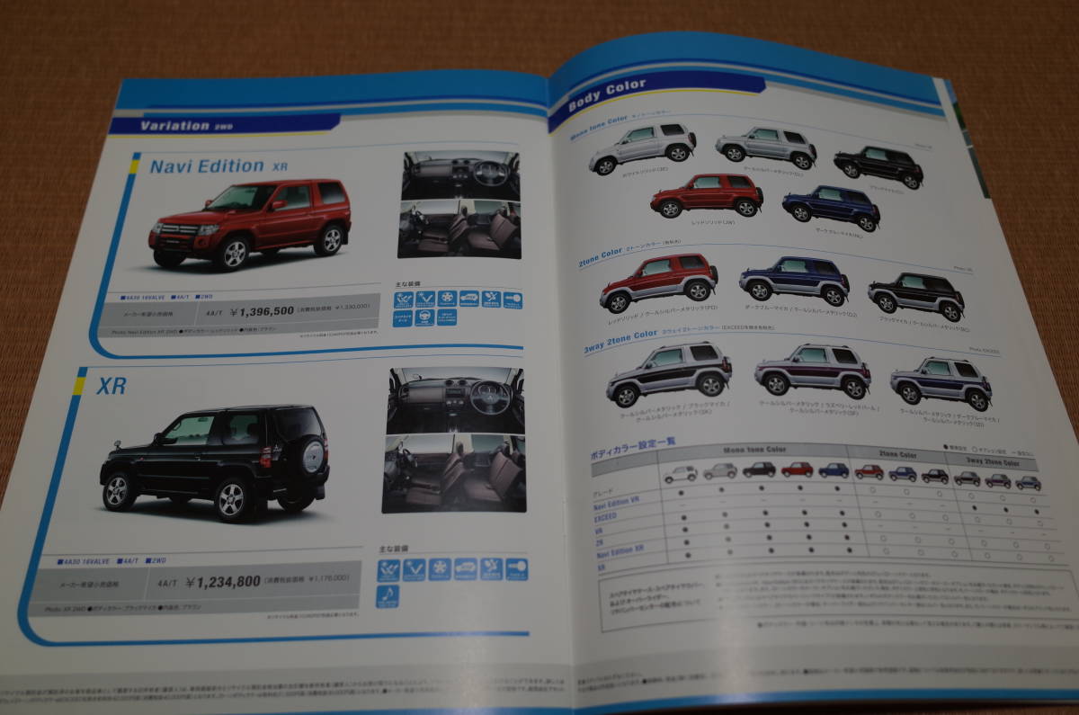  Mitsubishi Pajero Mini Pajero Mini main catalog 2008.12 version 