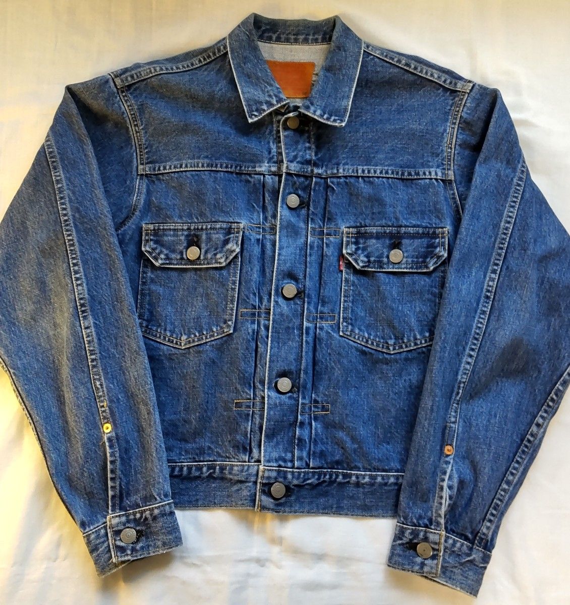 リーバイス　Levi's　71507XX　セカンド　ビックE　革パッチ　赤耳　復刻　J02　日本製　メンズ　90’s　サイズ40