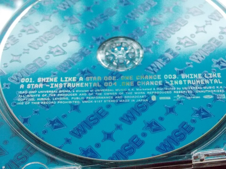 CD／WISE／SHINE LIKE A STAR／ワイズ／シャイン・ライク・ア・スター／管819_画像5