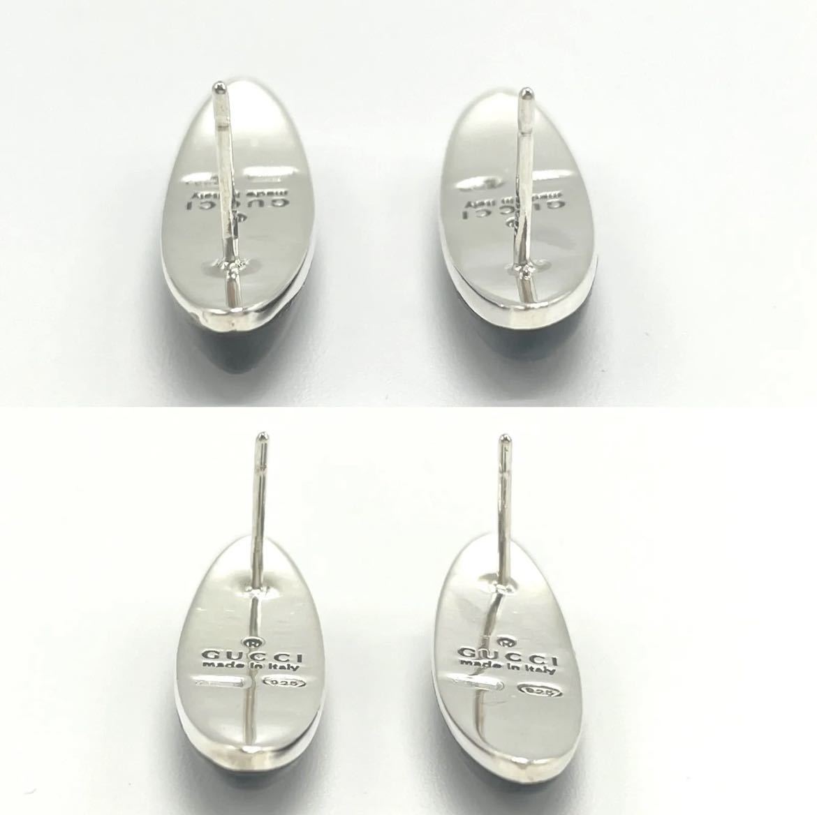 GUCCI グッチ オニキス × SV925 スタッド ピアス 503 FI GUCCI グッチ オニキス × SV925 スタッド ピアス 503 FI