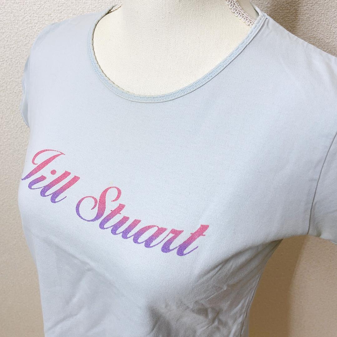 [JILL STUART] Jill Stuart короткий рукав Logo футболка cut and sewn casual женский весна лето взрослый симпатичный стрейч тугой прекрасный Silhouette 