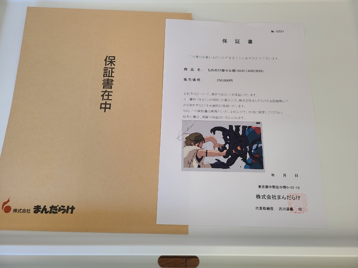 もののけ姫 セル画 / サン アシタカ 検 宮崎駿 スタジオジブリ もののけ姫 セル画 / サン アシタカ 検 宮崎駿 スタジオジブリ