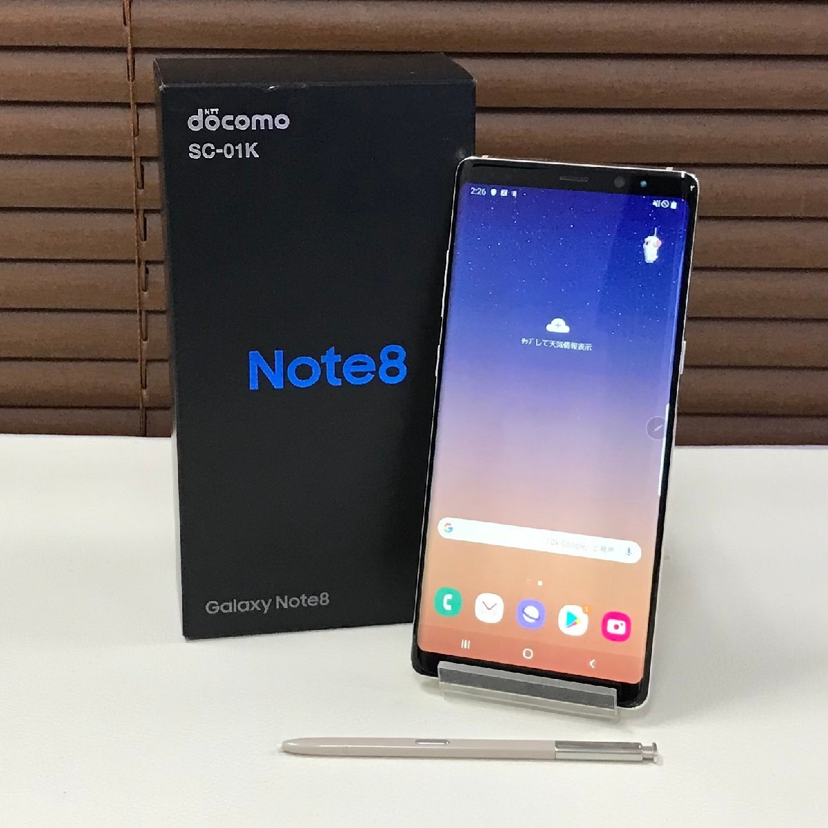 新素材新作 Galaxy サムスン ☆ジャンク/割れ/中古品☆ドコモ Note8 〇