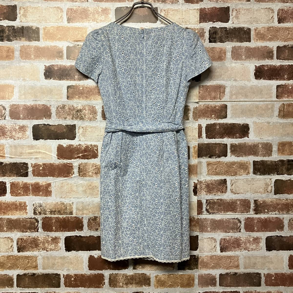 【Debut de Fiore】フラワーレースフリル＆リボンタックワンピース_画像7