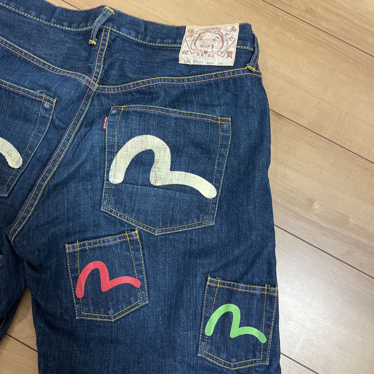 卸し売り購入 エヴィス EVISU ハーフパンツ エビス デニムショート