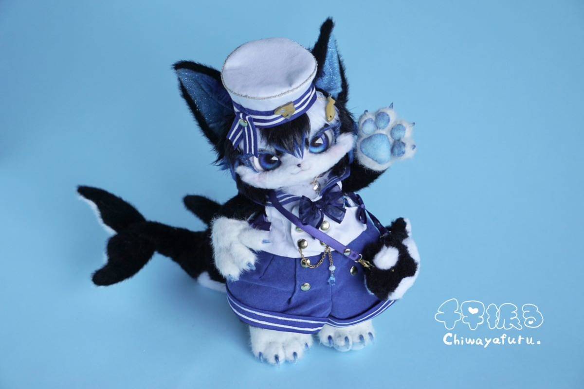 ヤフオク! - Chiwayafuru. アートドール シャチのネコ獣人さ...