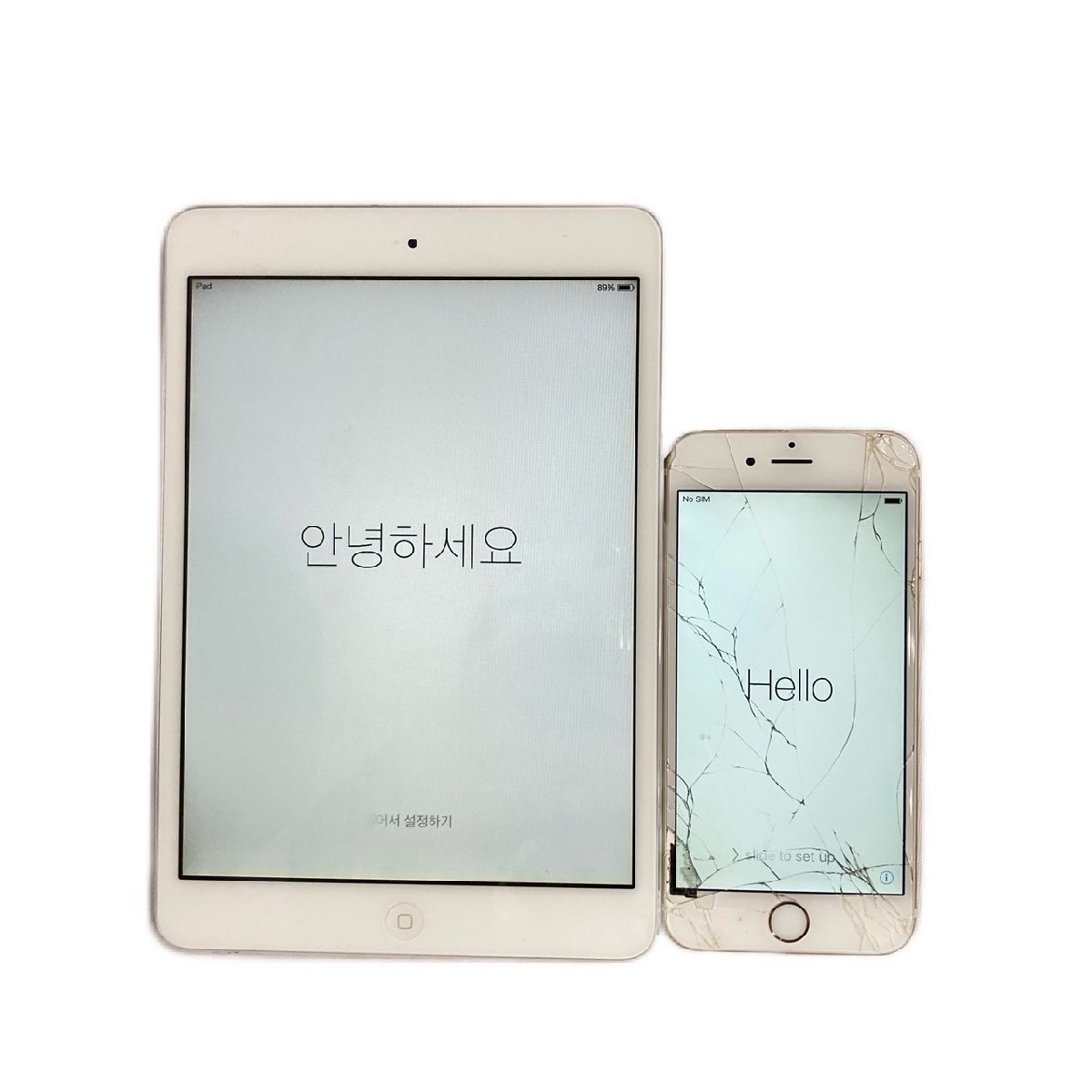 iPhone＆iPad 2点セット iPad mini 第1世代 16GB Wi-Fiモデル MD531J/A