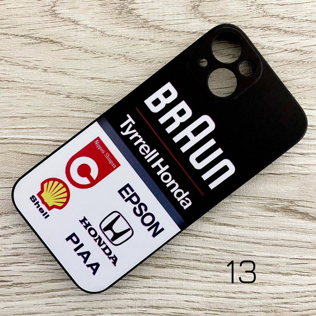  Brown tireru Honda iPhone 13 case F1 Tyrrell 020 Nakajima Satoru stereo fano* modena smartphone 