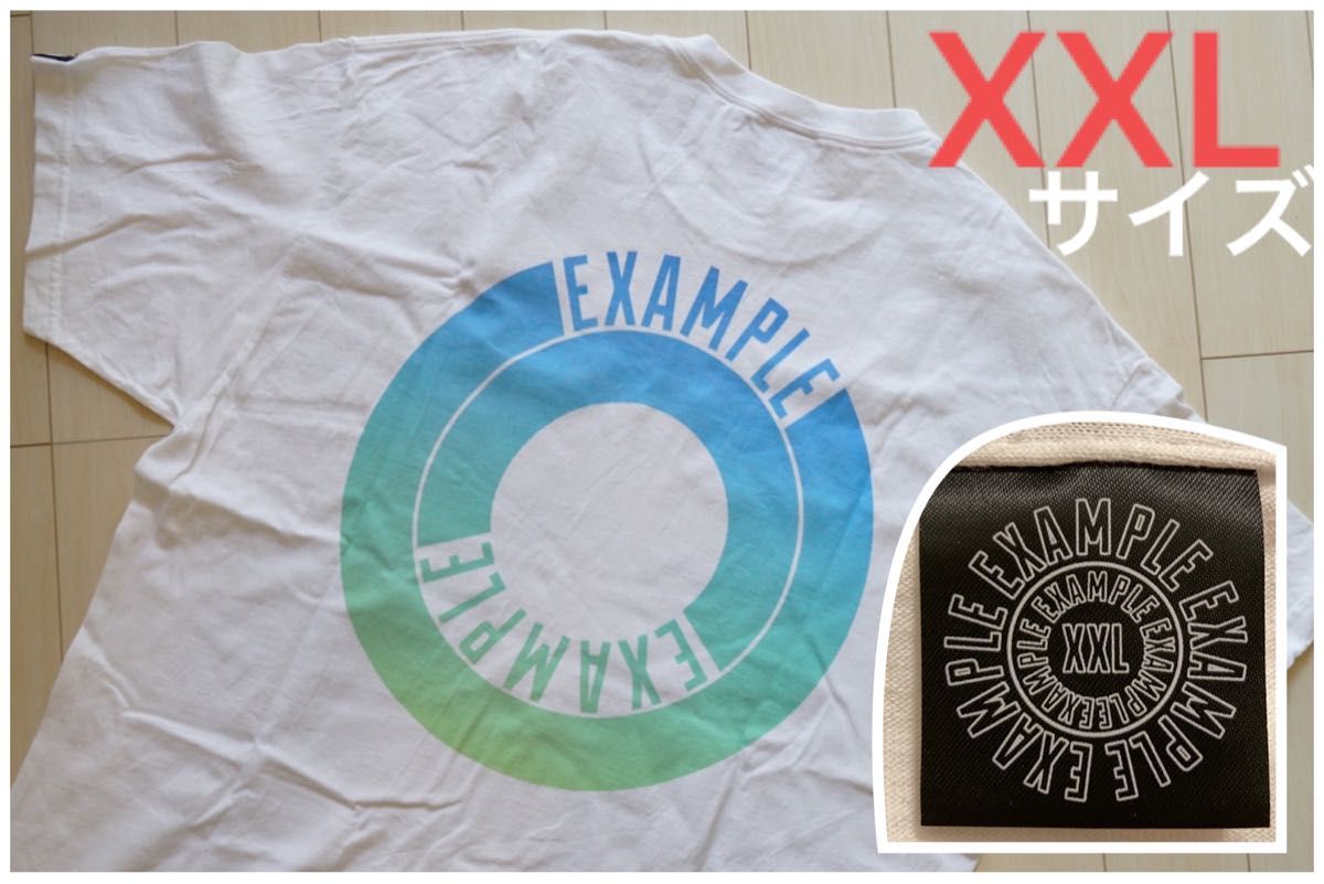 【XXL】EXAMPLE example GRADATION ROUND LOGO TEE mfc store ストア　ラウンド