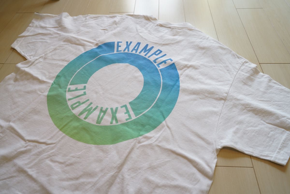 【XXL】EXAMPLE example GRADATION ROUND LOGO TEE mfc store ストア　ラウンド