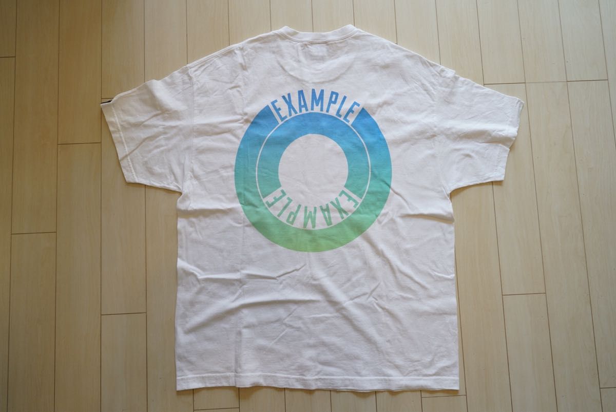 【XXL】EXAMPLE example GRADATION ROUND LOGO TEE mfc store ストア　ラウンド